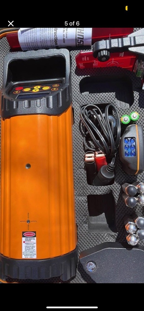 Johnson Level & Tool 40-6698 Electronic Self-Leveling Pipe Laser with GreenB Tec