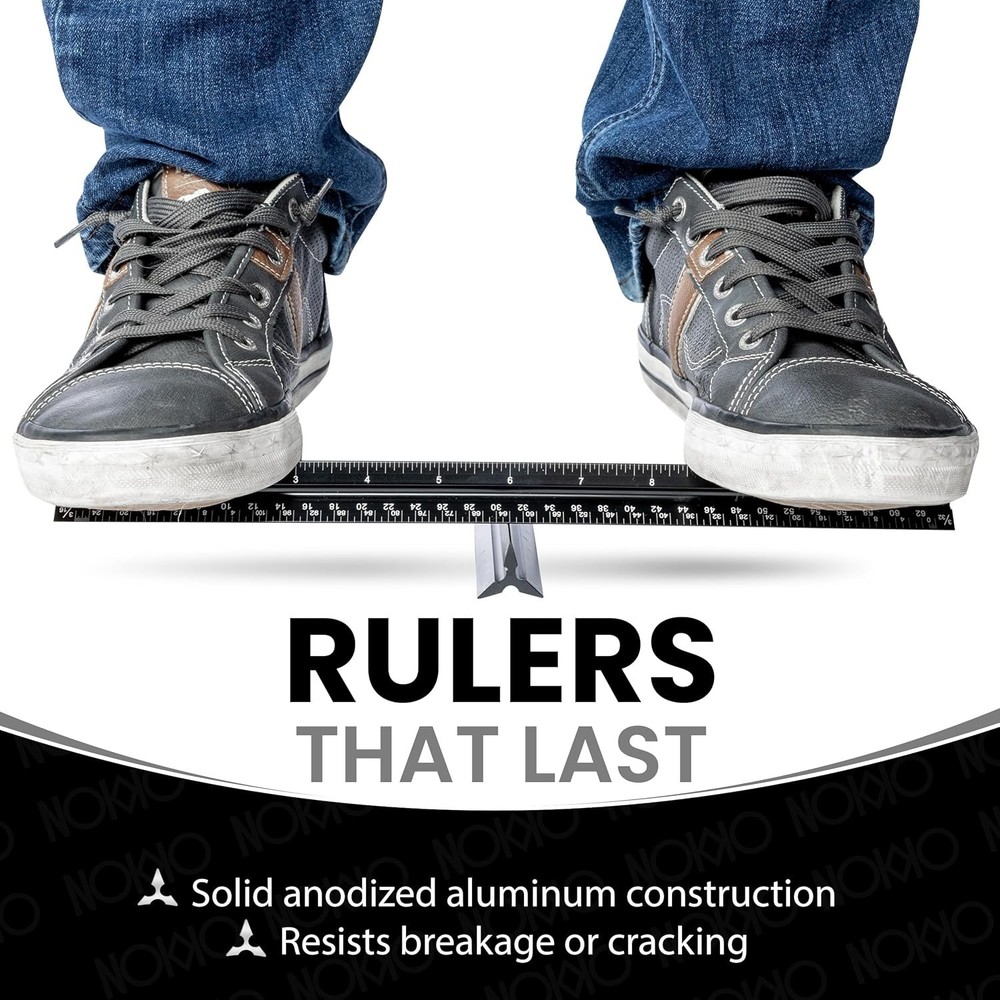 "12 Inch Architectural and Engineering Scale Ruler Set - Professional Architec..