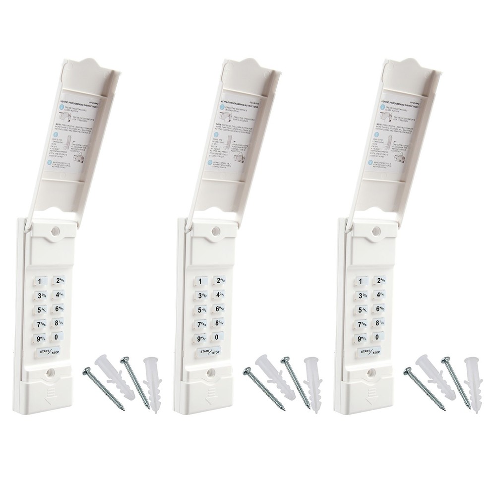 3 For Linear Model MDTK Keypad Transmitter Megacode Garage Door Wireless Pad