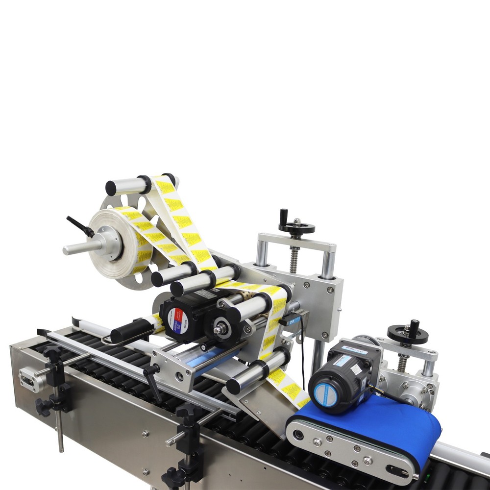 Auto Horizontal Labeling Machine Tabletop Conveyor Roller Labeler 0.59-1.18"