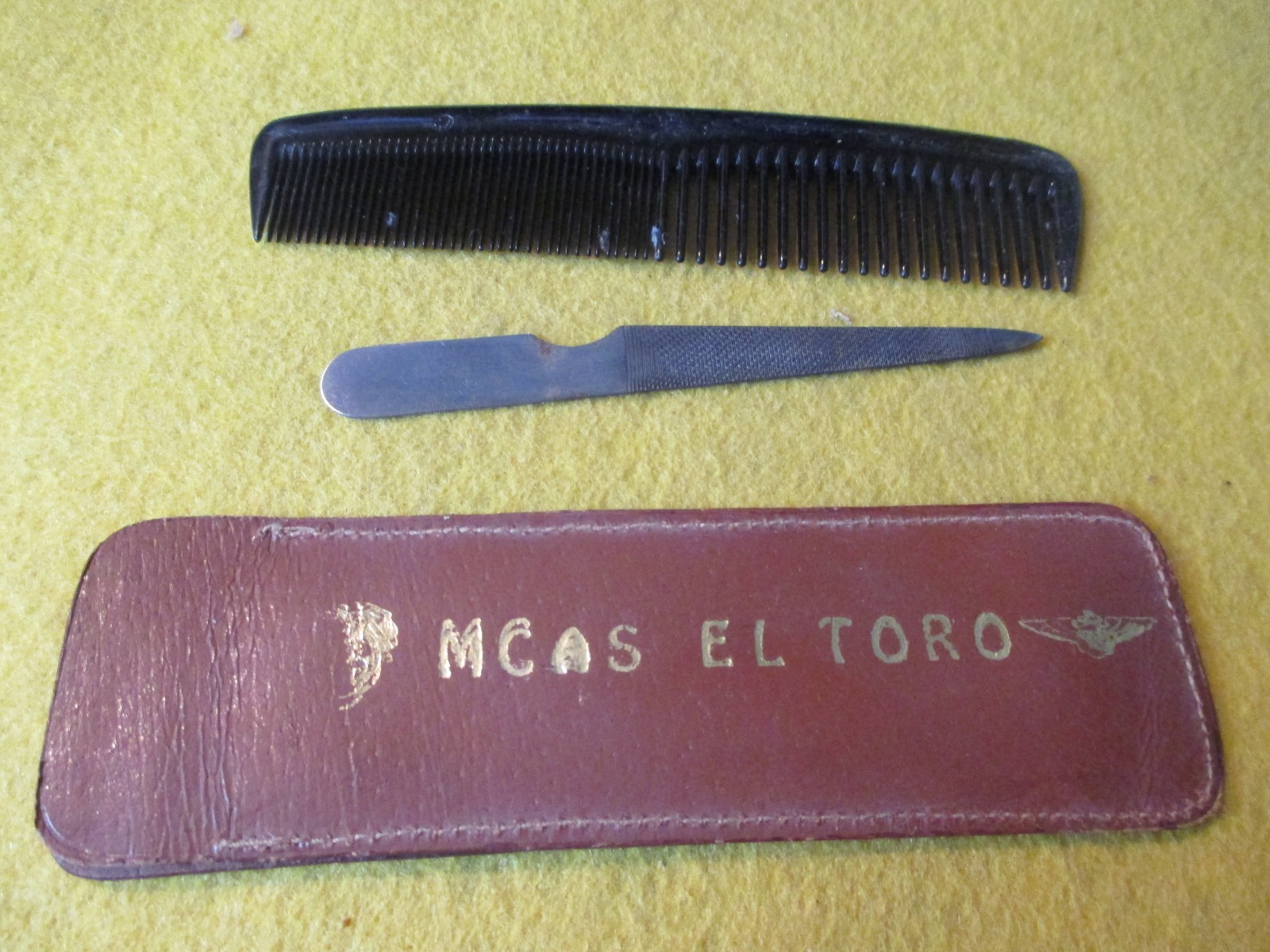 ORIGINAL WWII USMC MCAS EL TORO   PX GROOMING KIT)