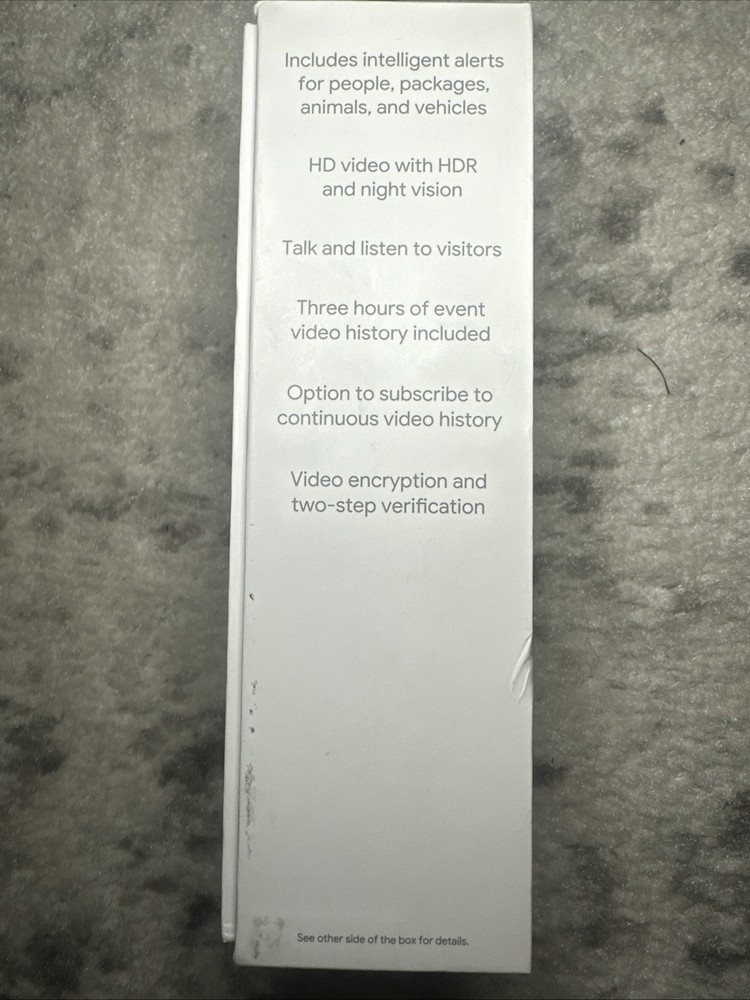 Google Nest Doorbell, Wired - Ash