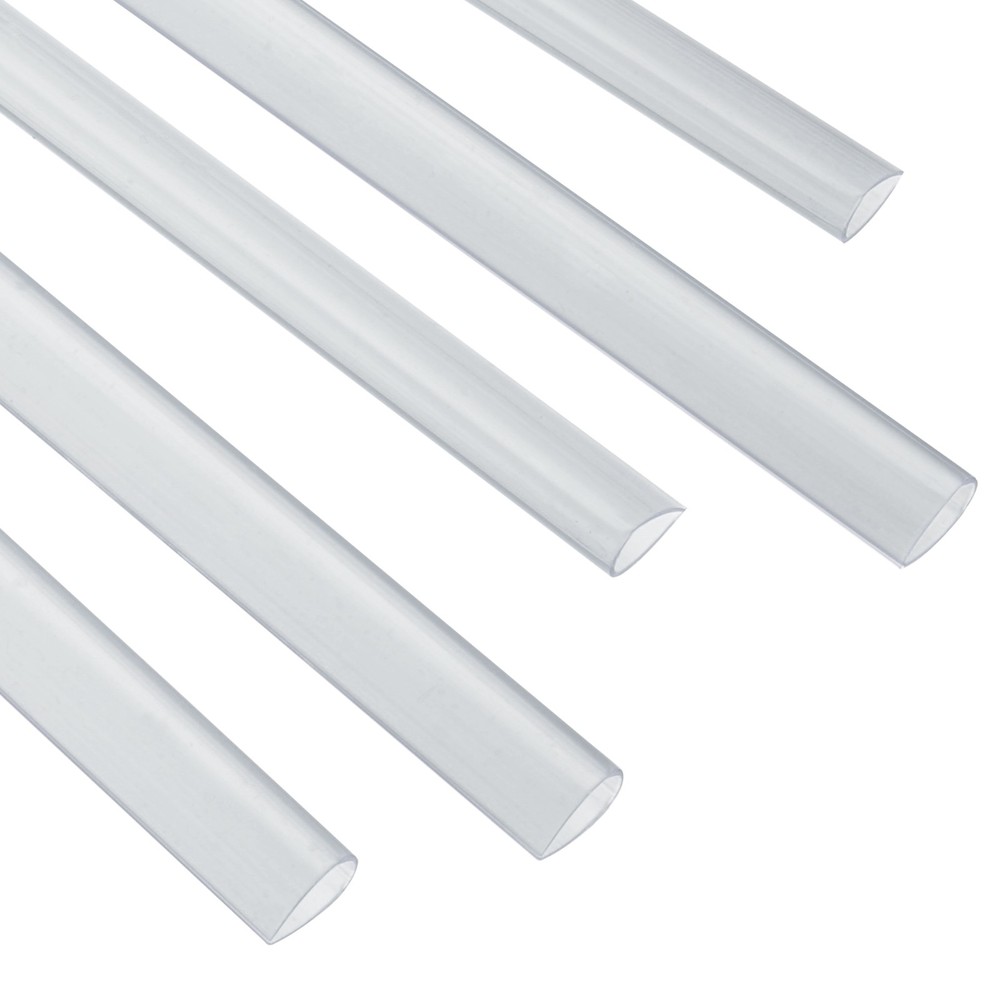20Pcs 13x8mm Binding Bars, 50 Sheets Capacity, Transparent White