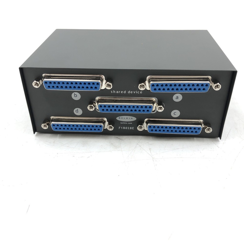 Belkin 4-Port Data Transfer data Switch P57143 UNTESTED IN BOX READ