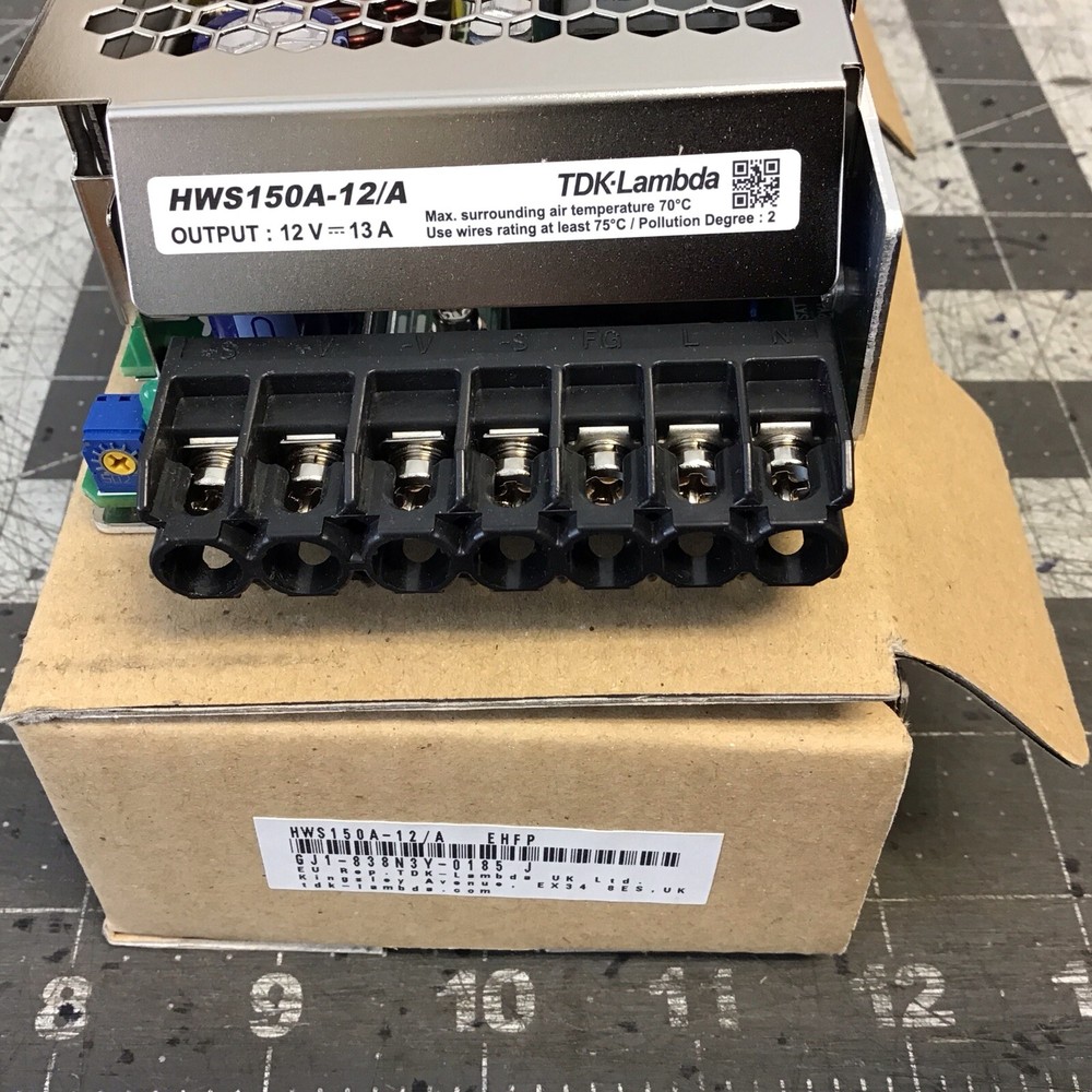 NEW TDK-LAMBDA HWS150A-12/A POWER SUPPLY, 12V (LMP19X)