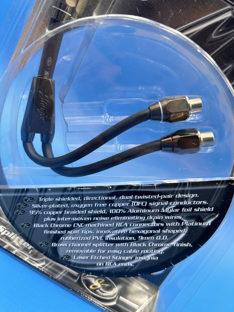 STINGER SXPY2F Expert RCA Y Triple Shield Twisted Pair High Performance Cable