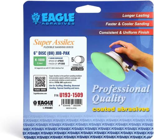 Eagle Abrasives 6” Assilex Discs - Lime NH