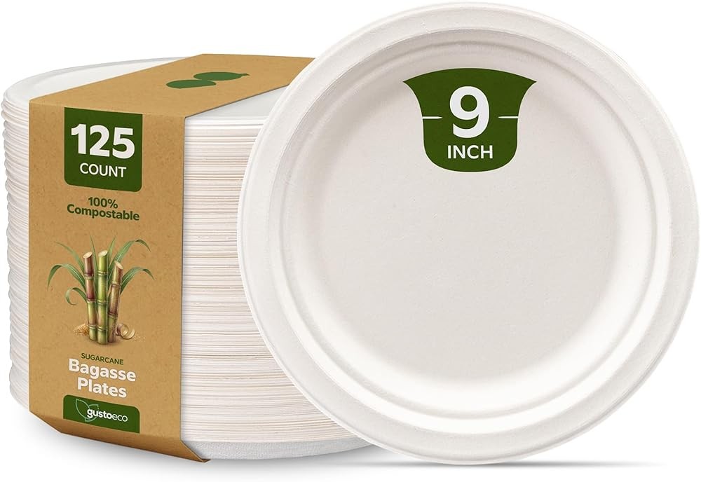 postable Srcane Paper Plates, Heavy Duty, Eco-Friendly,