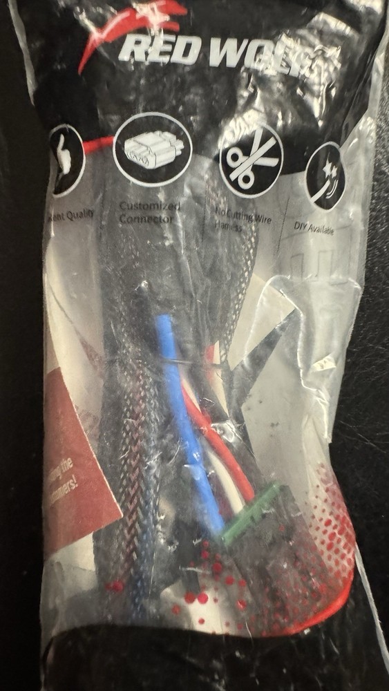 “RED WOLF Brake Controller Wiring Harness Adapter Plug Cable Mount NEW”