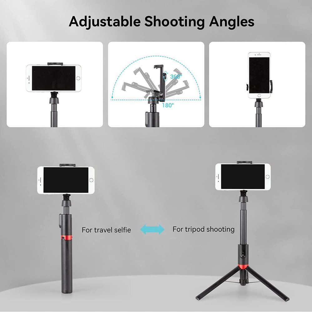 SmallRig 51" Selfie Stick Smartphone Portable Bluetooth for iPhone | Samsung