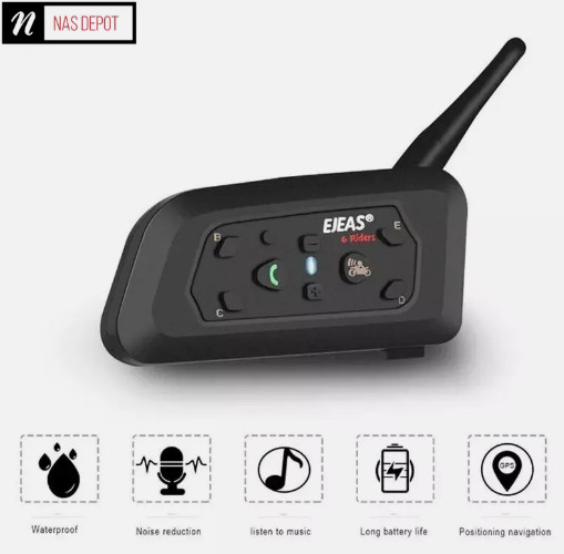 EJEAS V6 PRO Bluetooth Motorcycle Intercom Helmet Headset 800m Interphone NEW UK