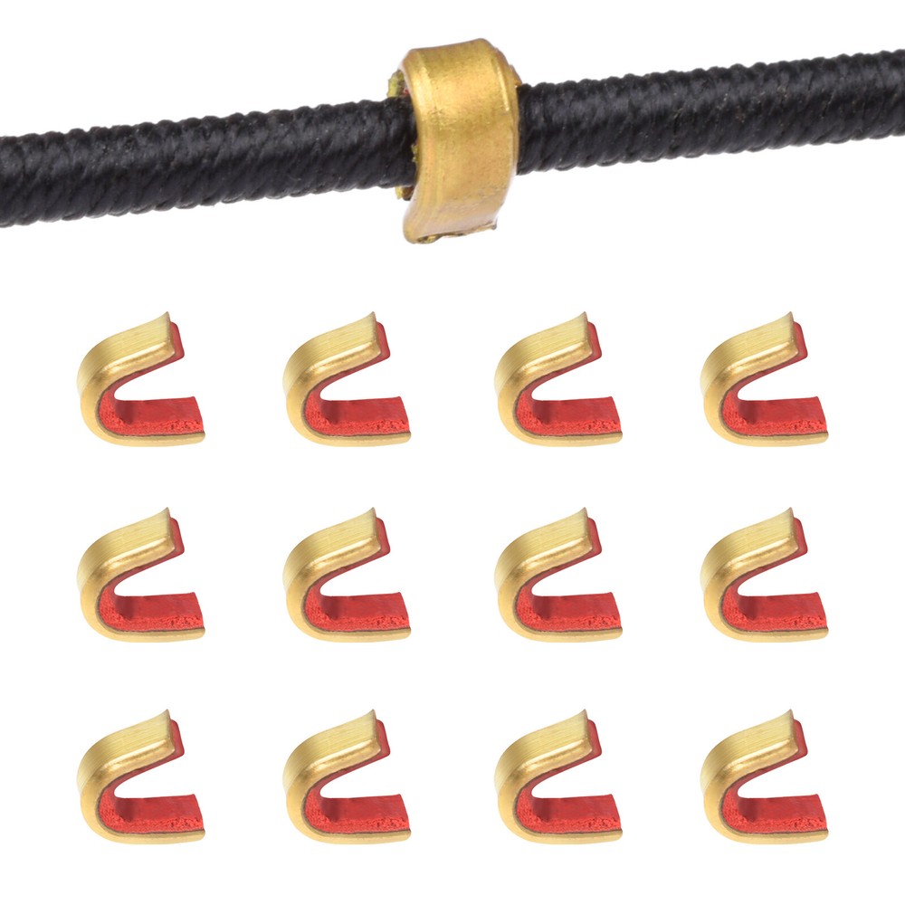 12X Archery Bow String Nocking Points Strings Nock Sets Brass Buckle Clip Knock