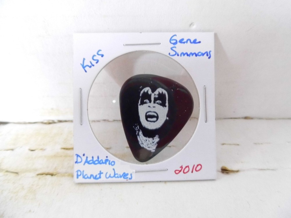 KISS "GENE SIMMONS" 2010 GUITAR PICK~READ DESCRIPTION #14~16