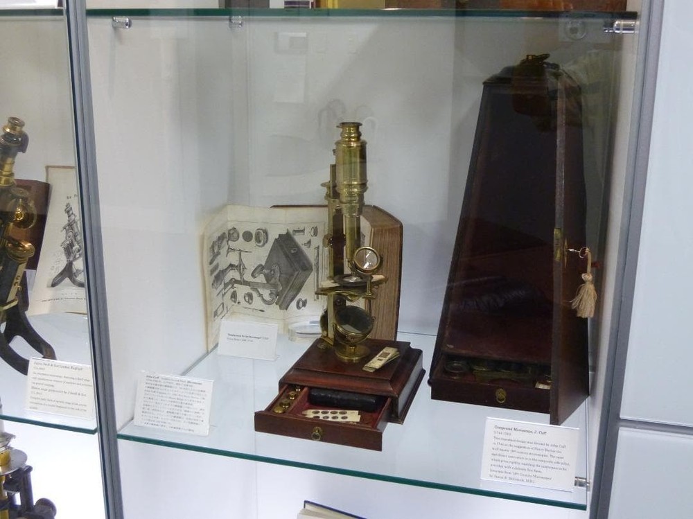 microscope antique collectible John Cuffe's compound microscope Maltese cross