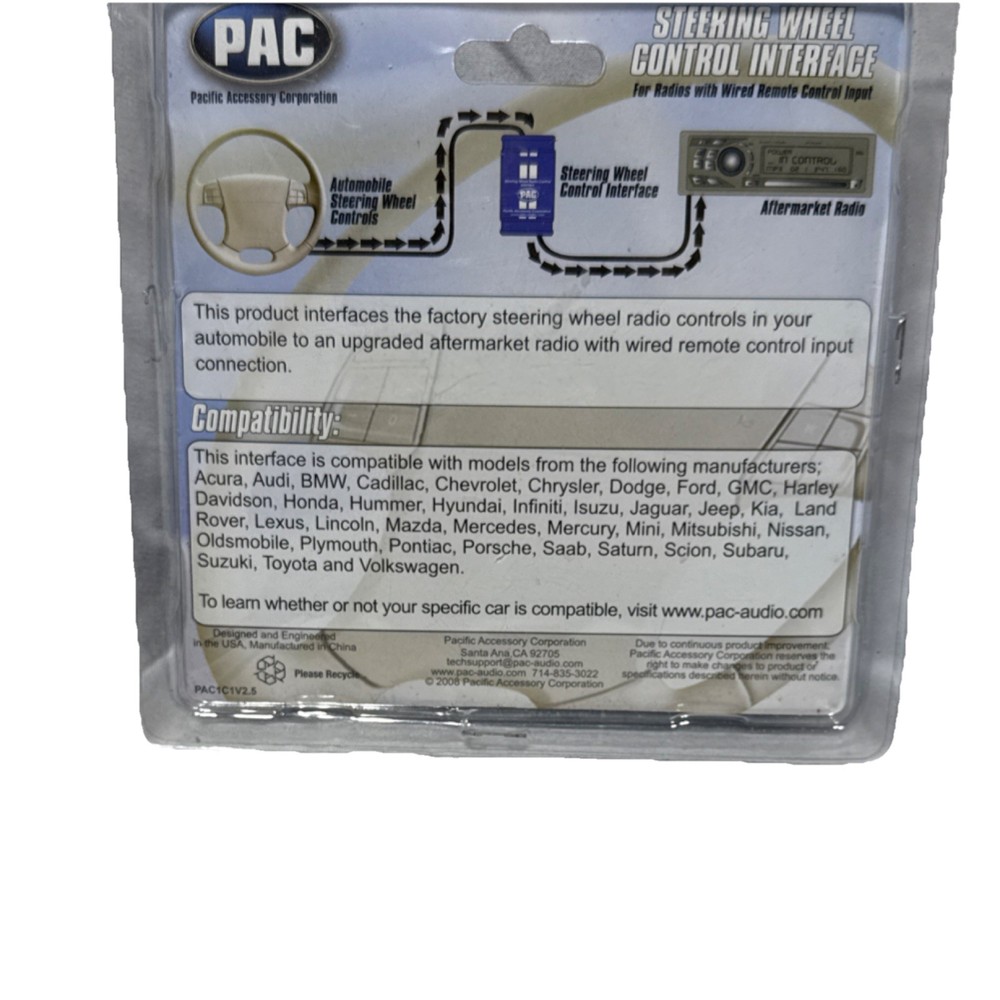 PAC SWI-JACK Steering Wheel Control Interface Supports Kenwood Bluetooth