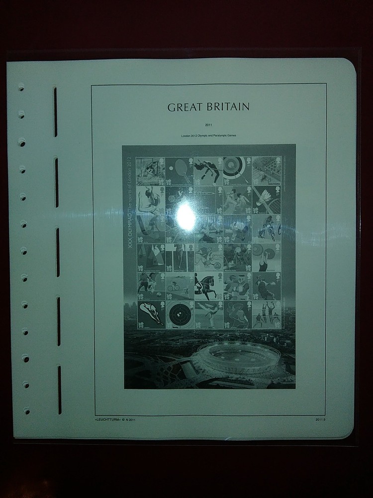 LIGHTHOUSE Commemorative Hingeless album pages Great Britain 2011 Used R2011.3