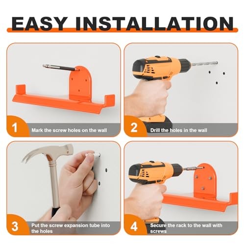 Backpack Blower Rack, Heavy Duty Anti-Scratch Leaf Blower Hanger with 1 Pack