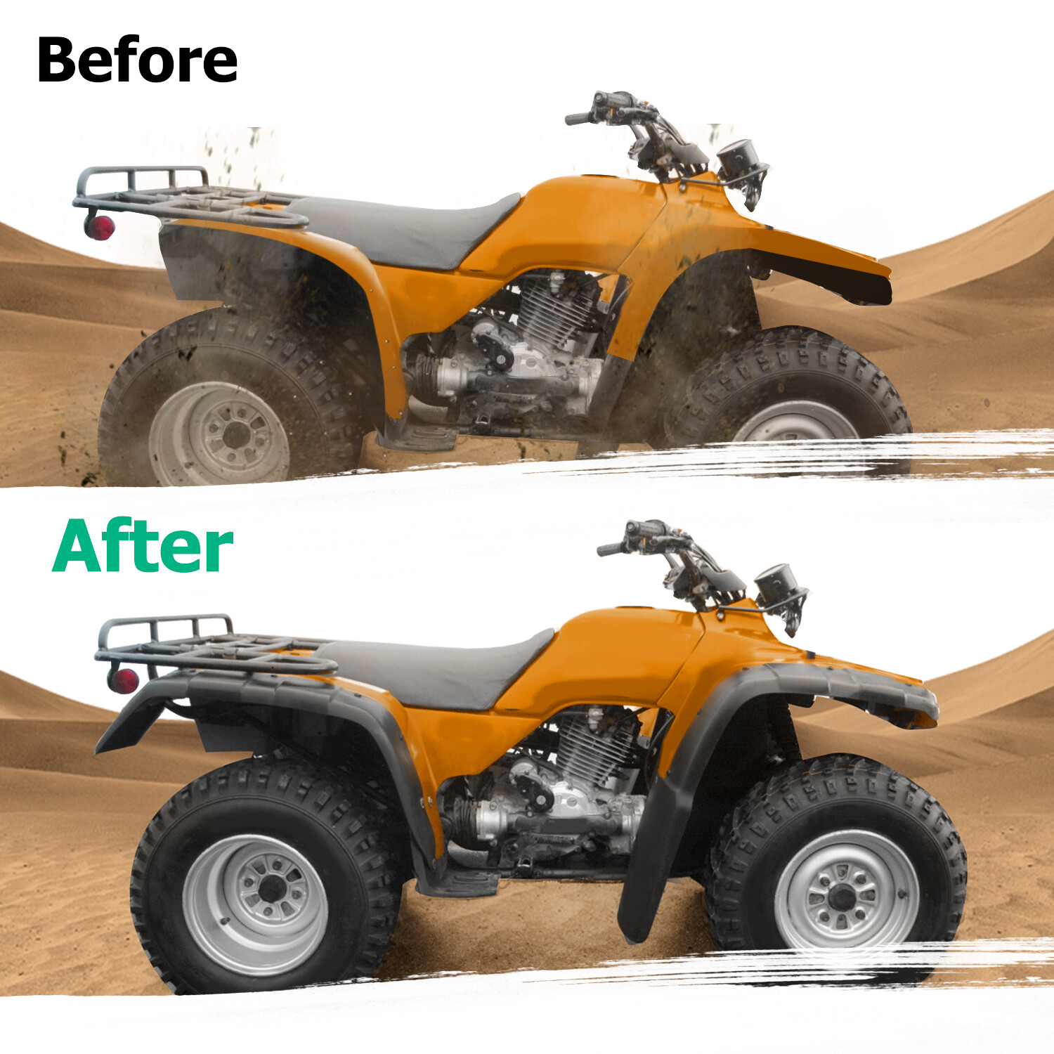 Mud Flaps For Honda TRX300 TRX 300 FW Trax Fender Flares Guards Set of 2 96-00