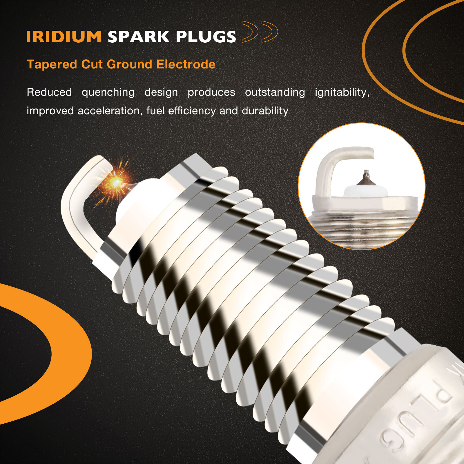 4x Ignition Coil & Spark Plugs Pack For 02-15 Yamaha FZS1 FZ1 YZFR1 YZFR6 Vmax