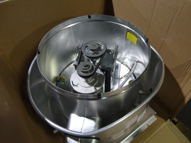 Upblast Exhaust Fan Belt Drive Motor 115v ACCUREX XCUBE-160-10-1-26-6