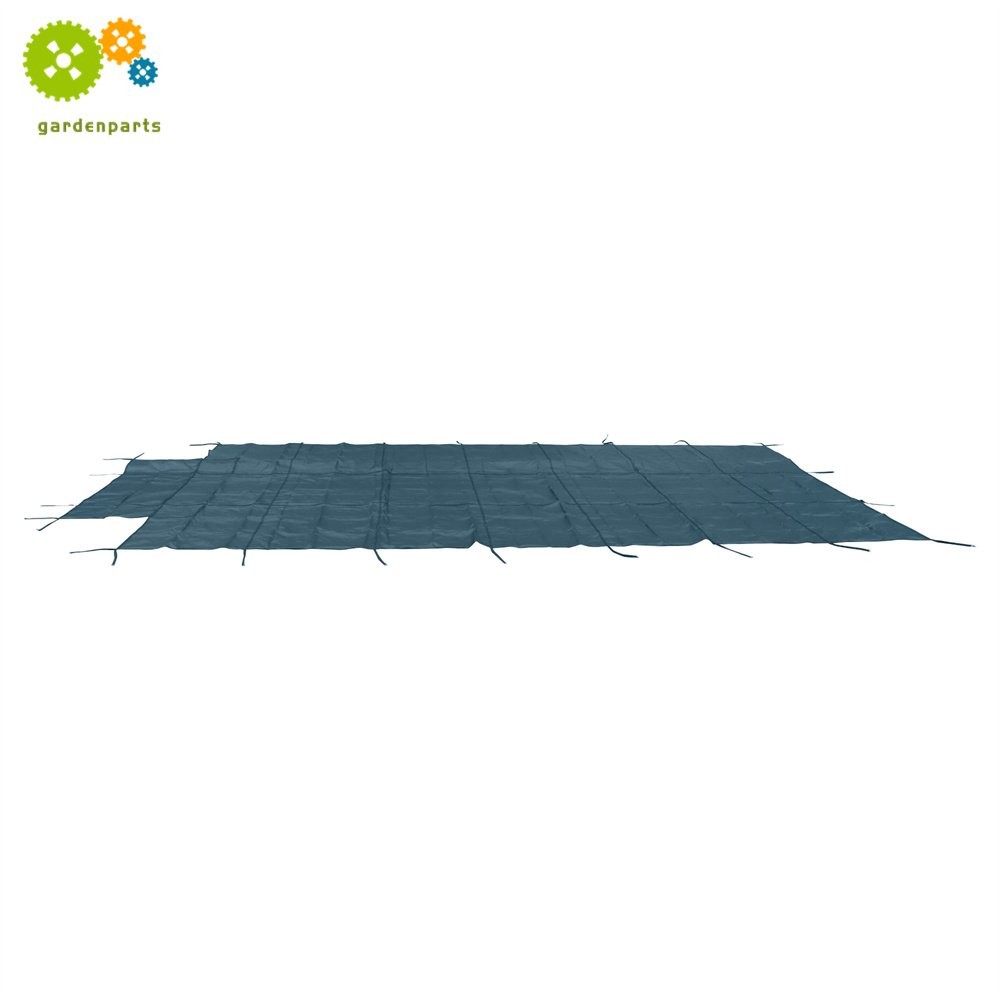 Pool Safety Cover For 16x32ft Rectangular with 4x8ft Center End Step Green Mesh