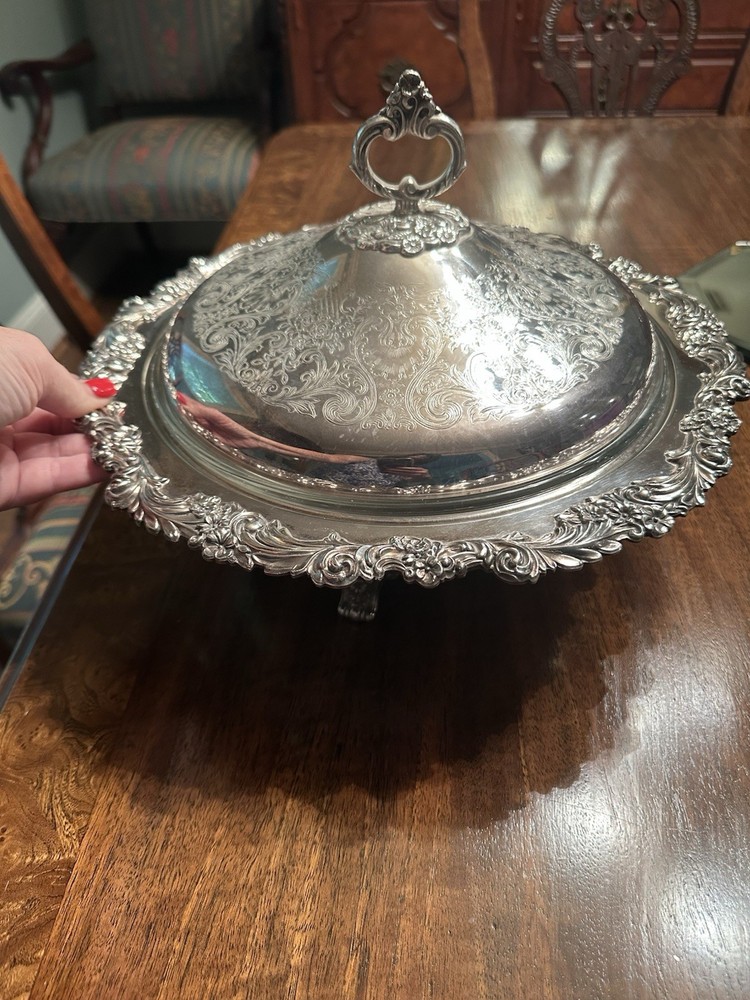 Reed & Barton Silver plated 3-piece Serving Bowl