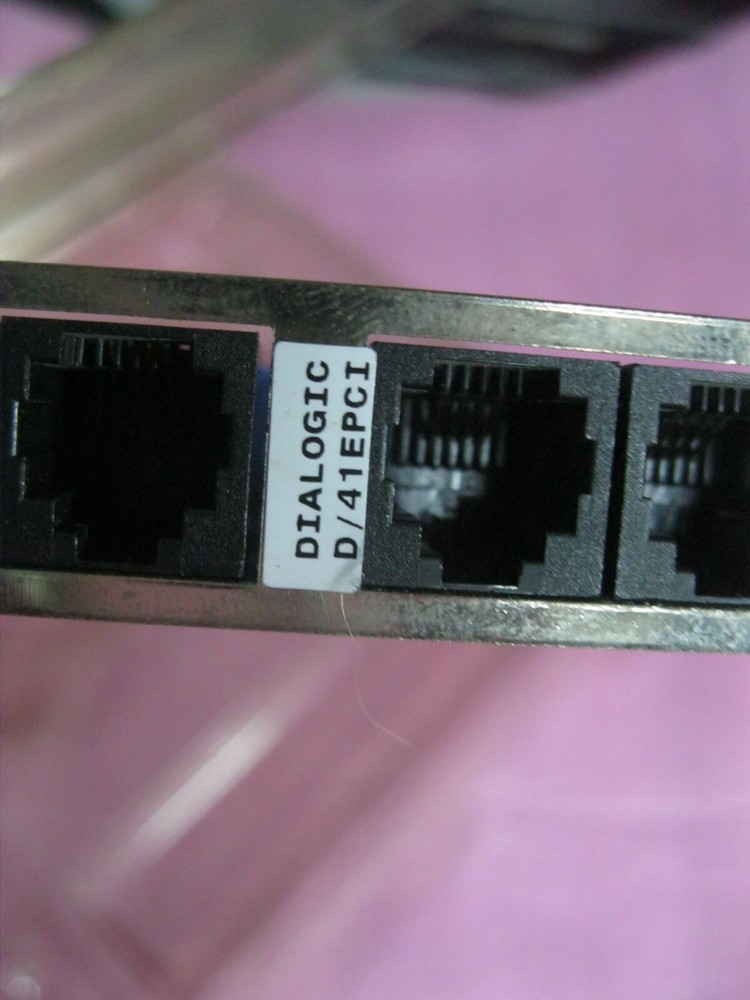 Dialogic D/41EPCI 4-Port Modem Card Voice Processing Card - B2807