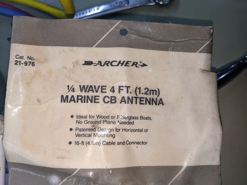Archer 1/4 wave 4ft marine cb antenna NOS