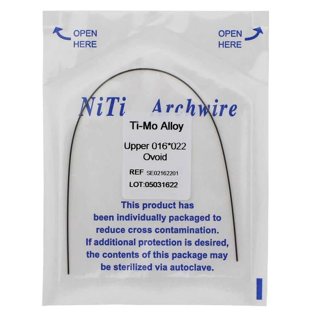 1 Pack Orthodontic Dental Rectangular TMA Molybdenum Alloy Arch Wire Upper/Lower