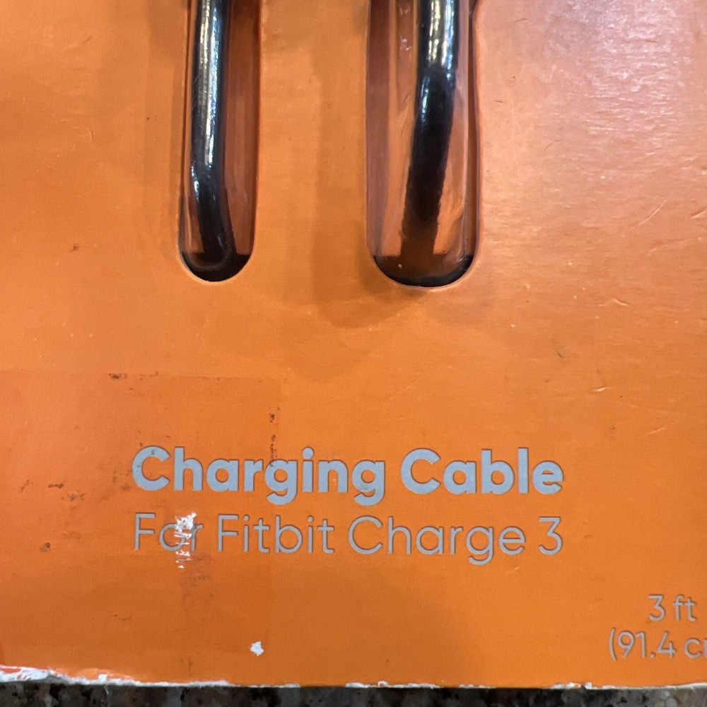 ONN Fitbit Charge 3 New charging cable only - Black