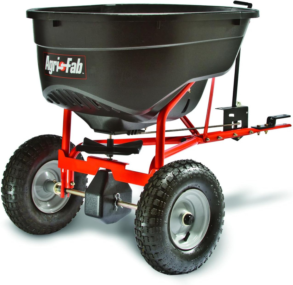 45-0463 Pull behind Broadcast Spreader,130 Lb. Hopper Capacity Designed for Seed