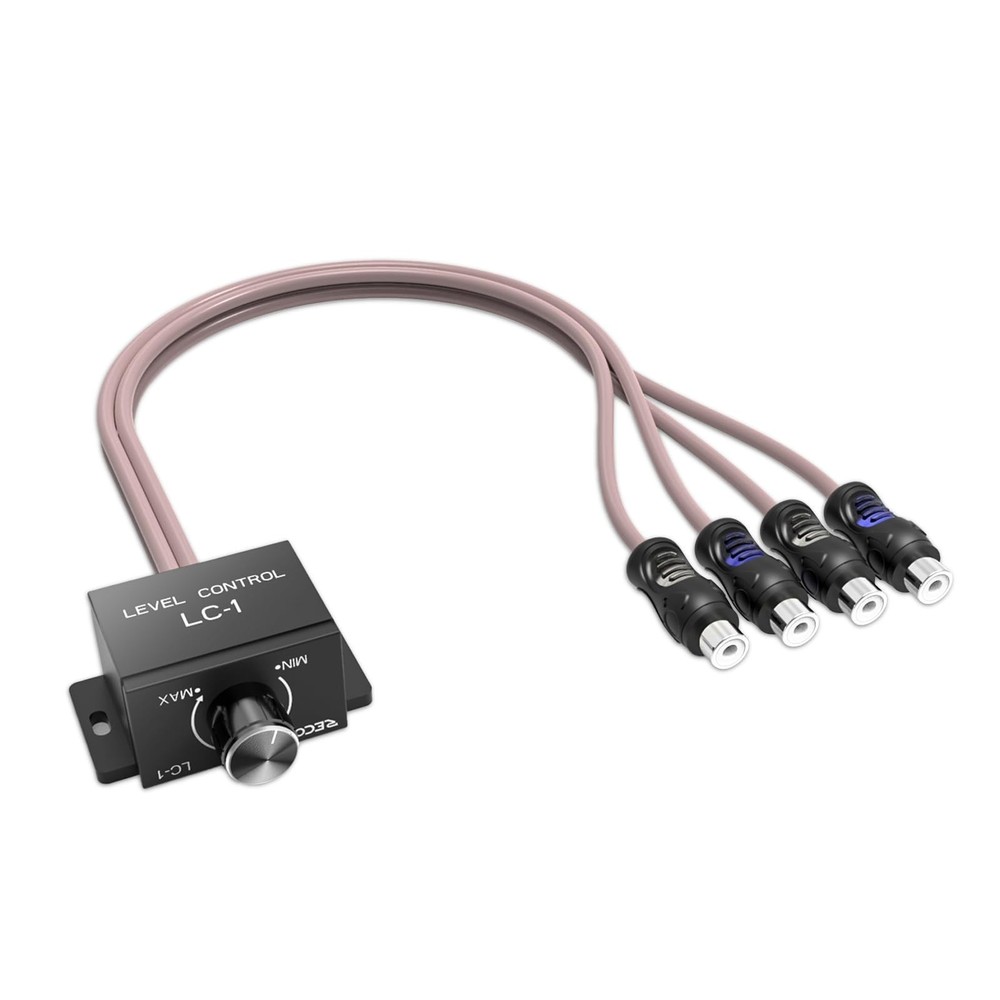 Recoil LC1 Universal RCA Level Controller Car Audio Amplifier Gian Level Bass...