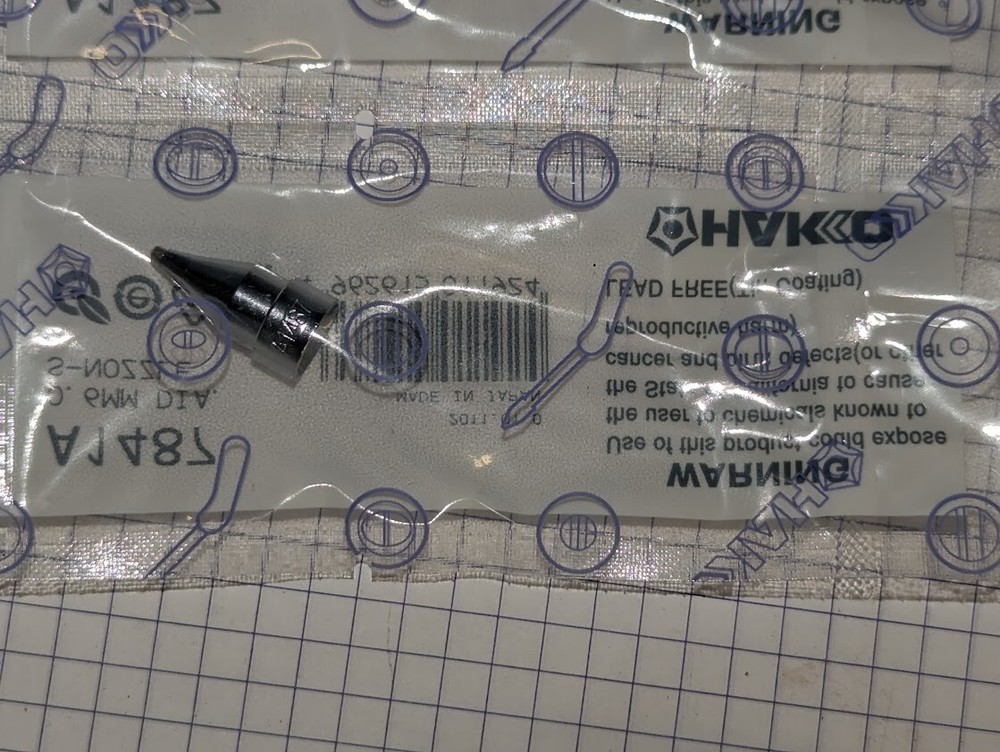 HAKKO A1487 SOLDERING .6mm DIA S-NOZZLE