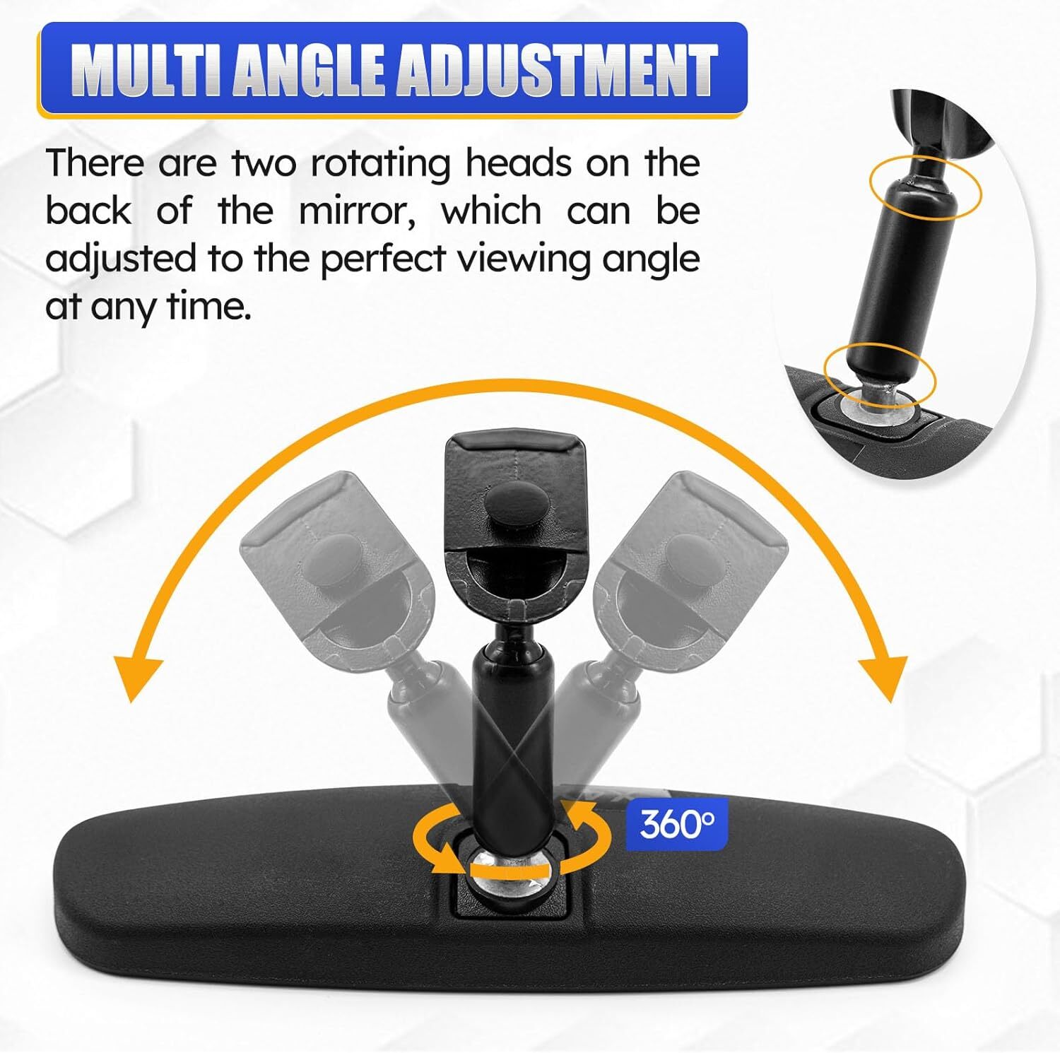 New Interior Rear View Mirror for 2006-2011 Honda Civic 1.8L Coupe & Sedan