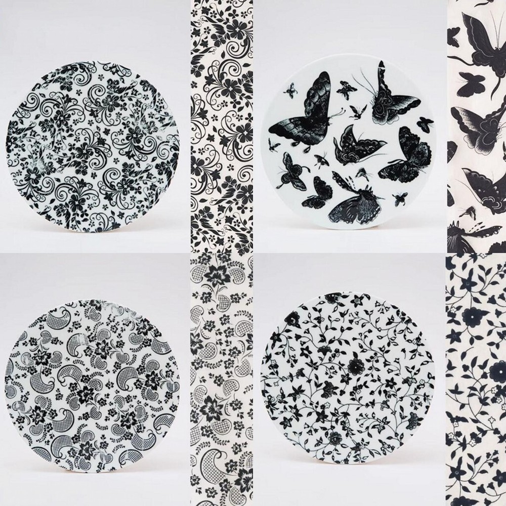 11-Pattern Ceramic Decals Pottery Transfers Glaze/Underglaze Papers Waterslide