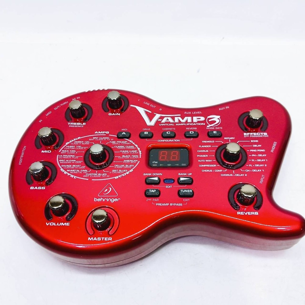 Behringer Multi Effects Processor V-AMP3 Amp Simulator Tested Japan BB177