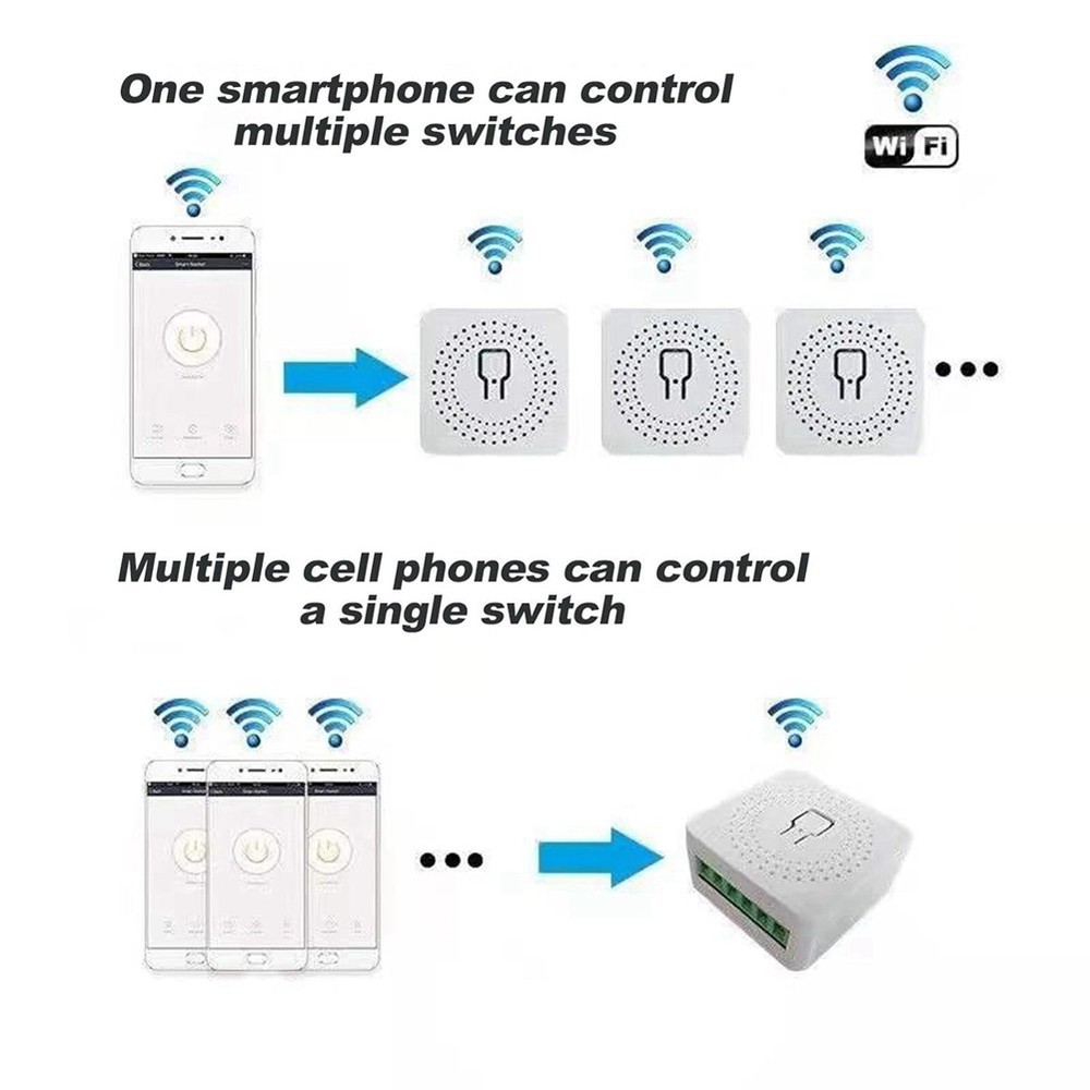4 WiFi Light Switch, APP Remote Control, Voice Control, DIY-,5822