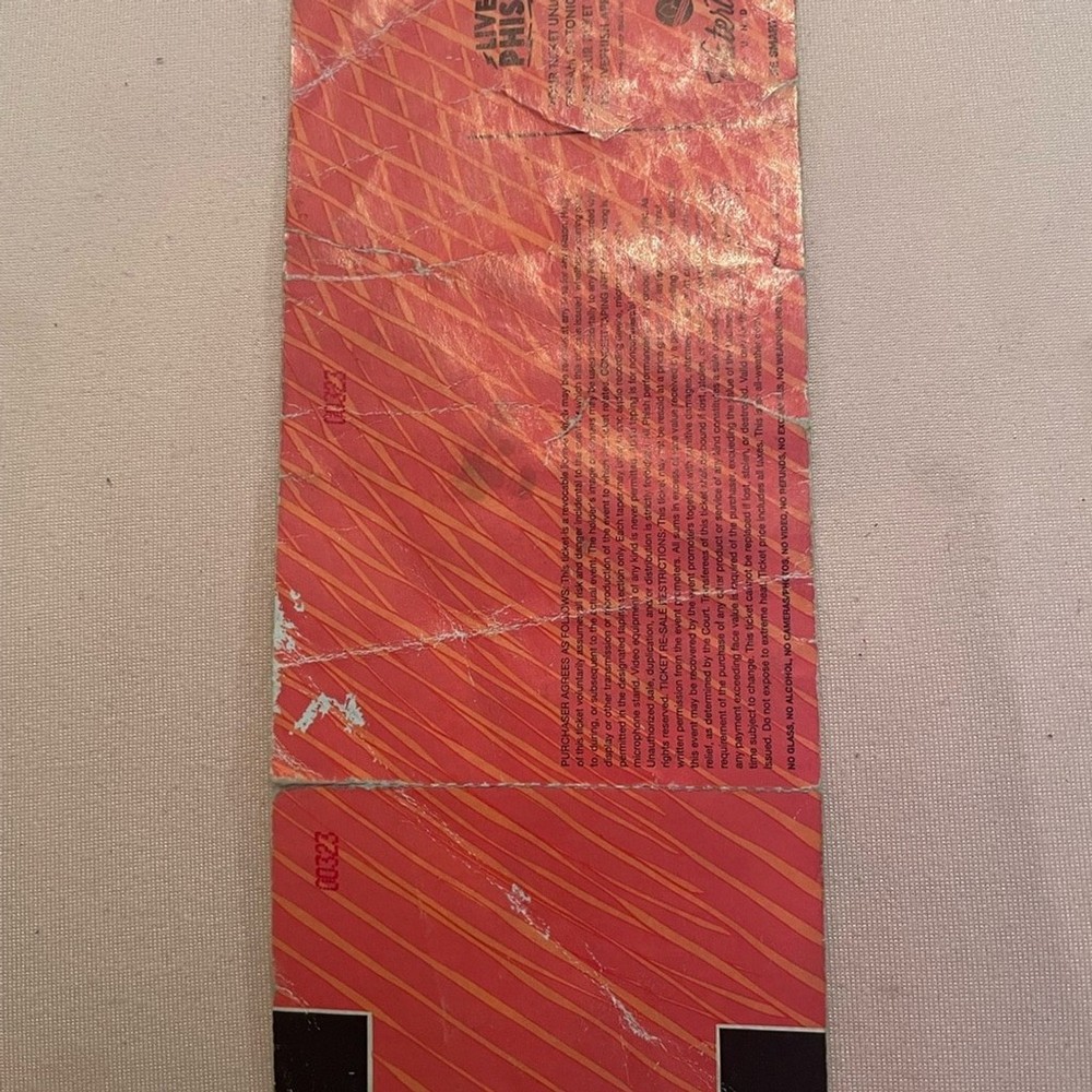 Phish Summer 2018 Tour Ticket
