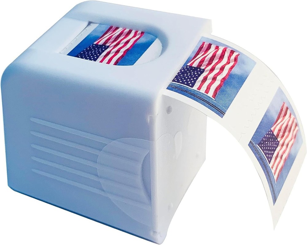 Roll Stamp Dispenser - Easy-Load, Compact Design for Efficient Mailing