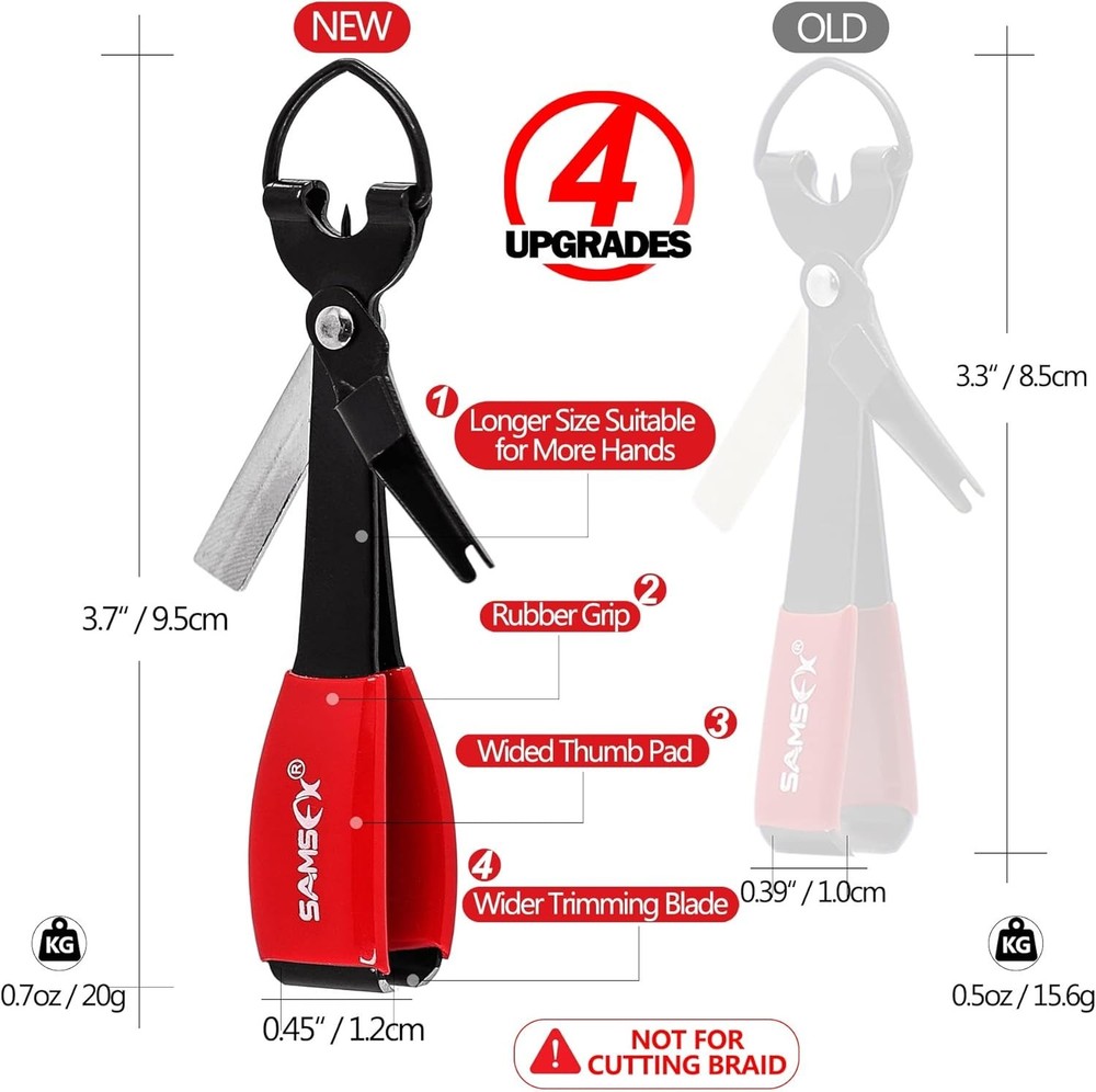 Multi-Function Fishing Knot Tying Tool Set with Clippers Retractor and Access...