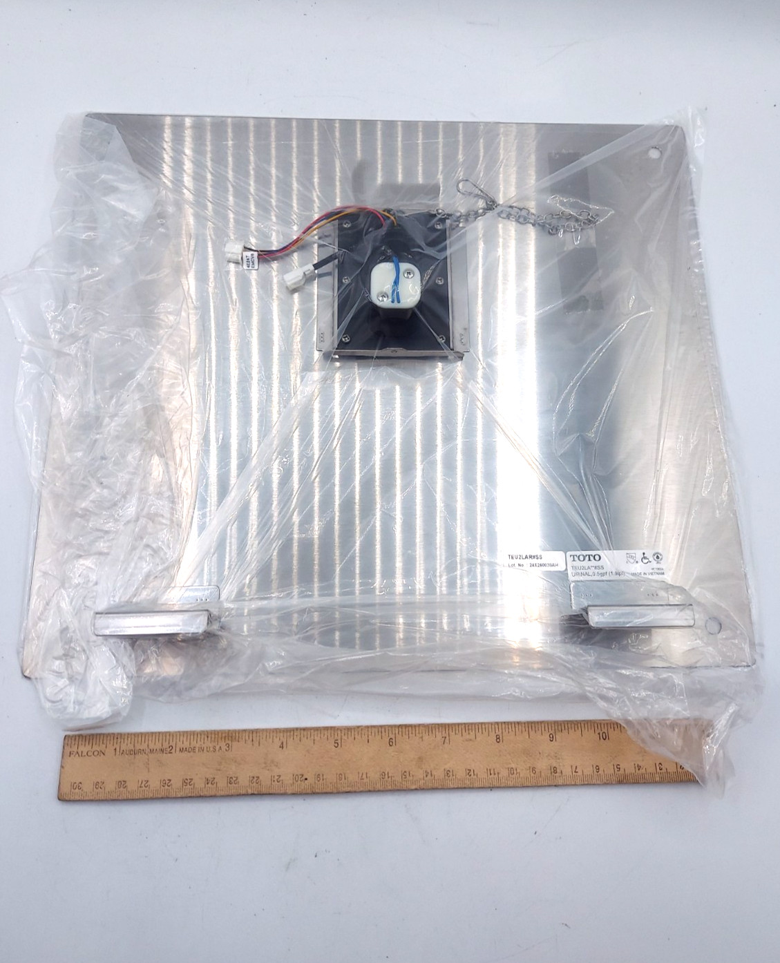 TOTO TEU2LA11#SS EcoPower 0.5 GPF Automatic Concealed Urinal Flush Valve NEW