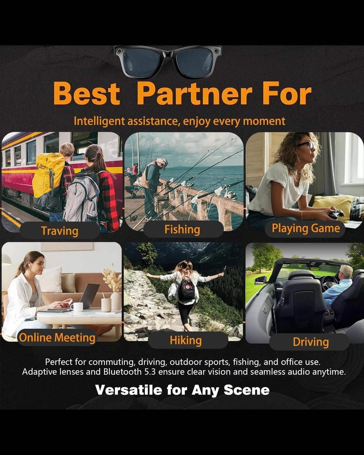 4K AI Camera Hidden in a Pair of Glasses