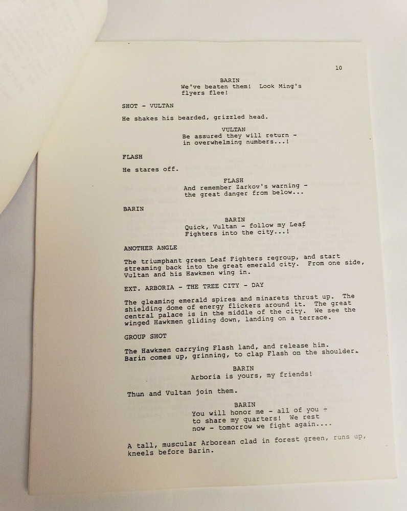 FLASH GORDON / Samuel A. Peeples 1979 TV Script "Chapter Four: To Save Earth"