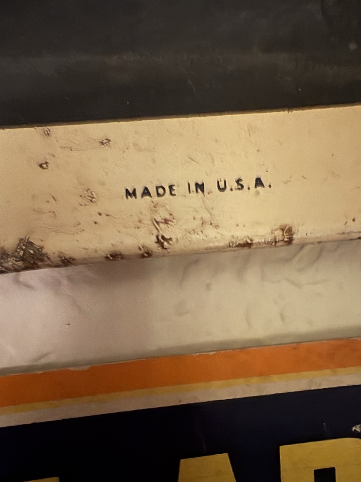 c.1950- 60’s Vintage Orange Crush Sign And Eraser board InExcellent Condition!