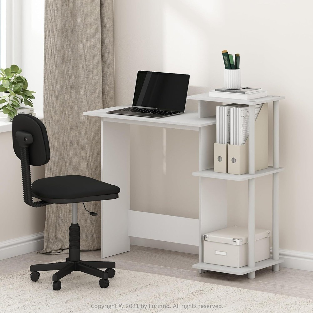 Computer Desk Square Side Shelf High-quality Study Kids Table Small Rooms New