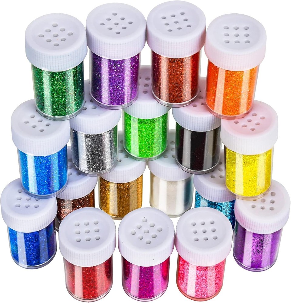 Stunning Multi-Colored Glitter Set - Ideal for Craft Projects & Makeup Looks