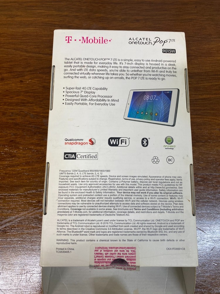 Alcatel One Touch Tablet 7" LTE (T-Mobile)