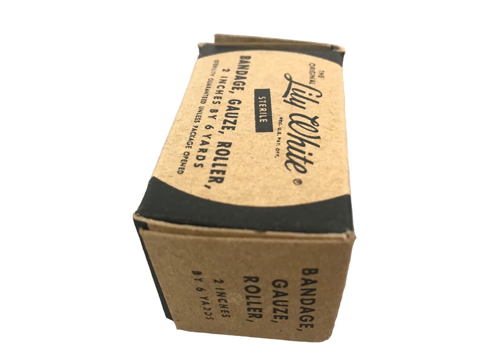 NOS Lily White Military Bandage Gauze Roller Roll KOREA VIETNAM Field Dressing