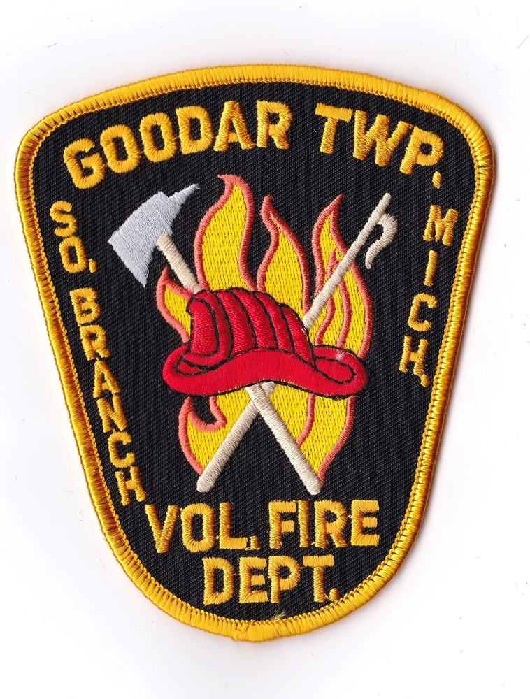 Goodar TWP Vol. Fire Dept. Michigan Firefighter Patch