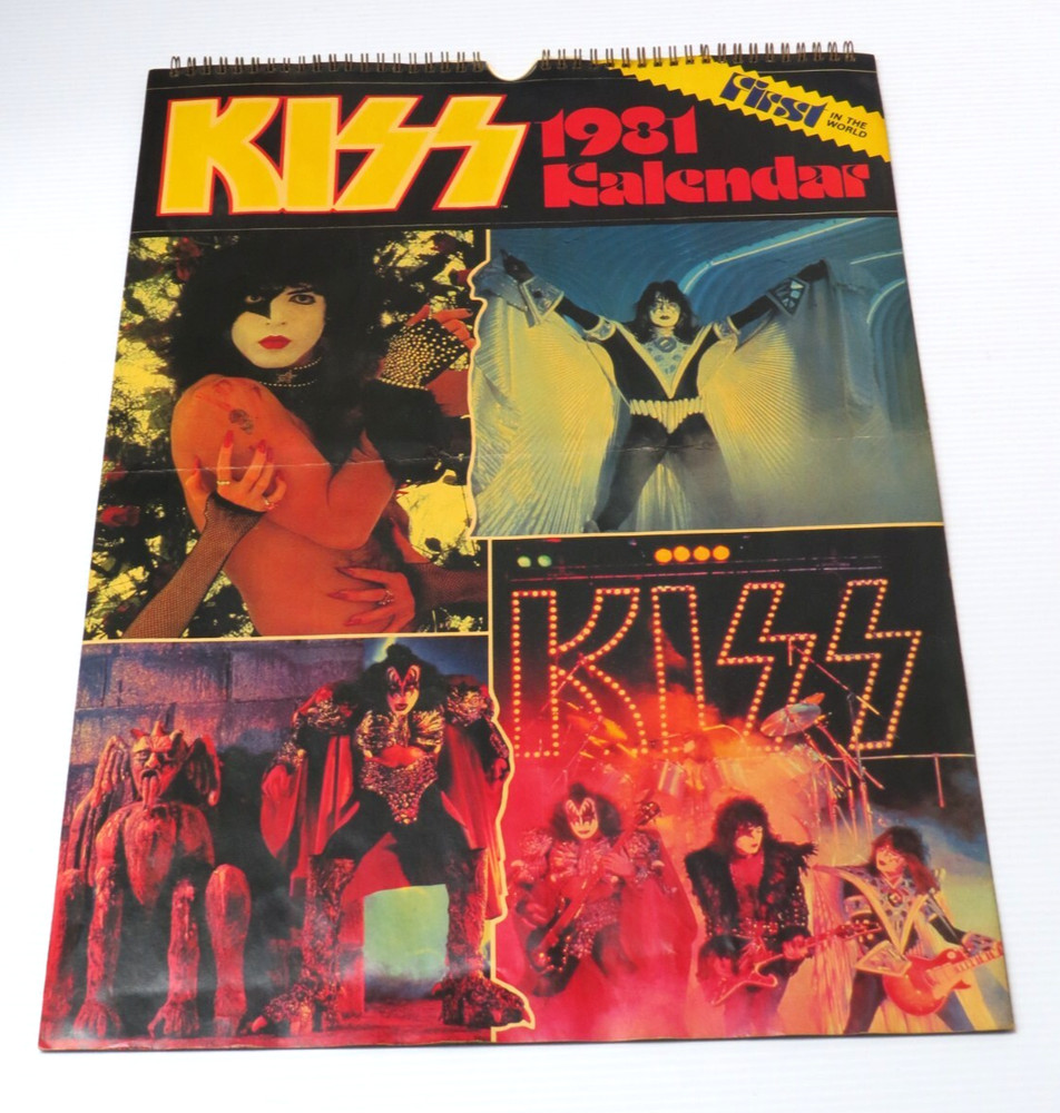 KISS 1981 AUSTRALIAN KALENDAR OFFICIAL AUCOIN